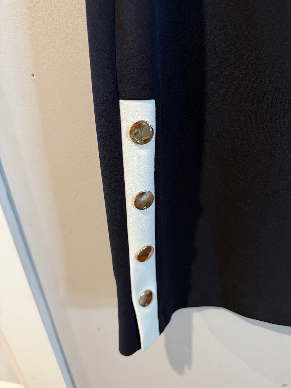 Tommy Hilfiger Navy Mini Dress with White Trim - Picture 2 of 6